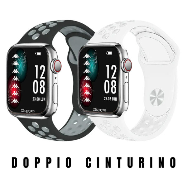 KAPPA SMARTWATCH CALL DOPPIO CINTURINO CASSA NERA KAPPA